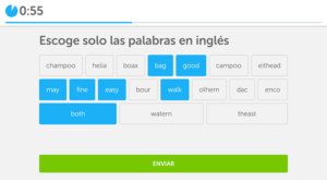 mejorar el inglés con Duolingo