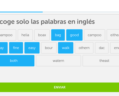 mejorar el inglés con Duolingo